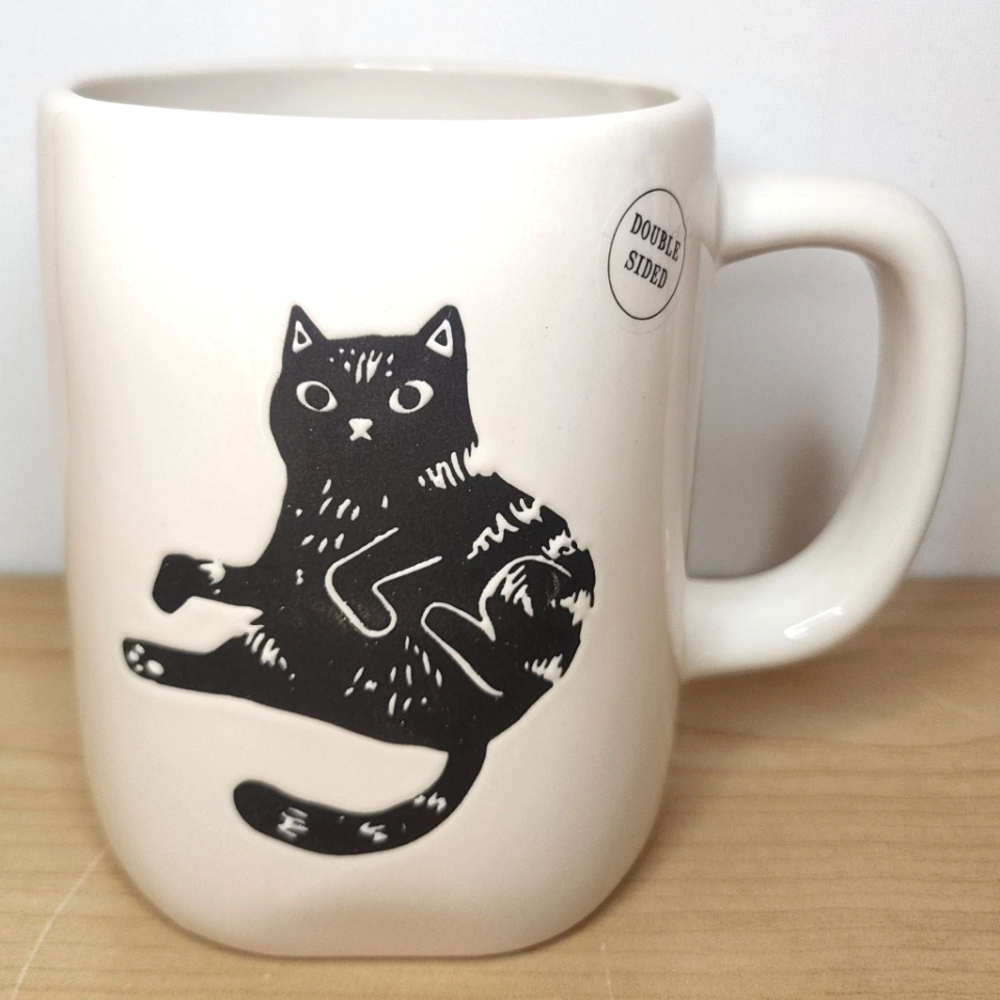 🆕️ Rae Dunn Purr-fect Brew Double Sided Mug